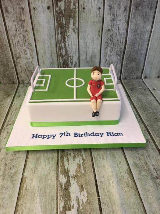 football birthday cake