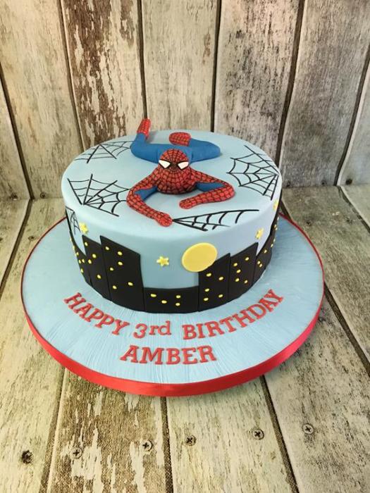 spiderman birthday cake