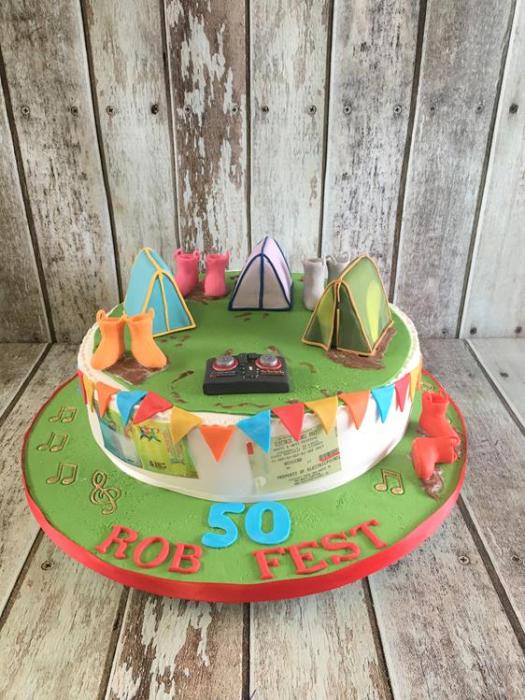 festival birthday cake