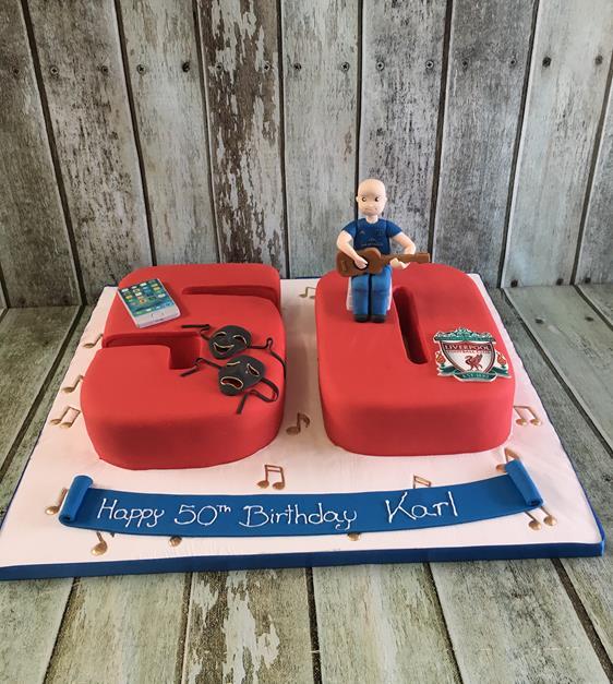 number 60 birthday cake with sugar figure