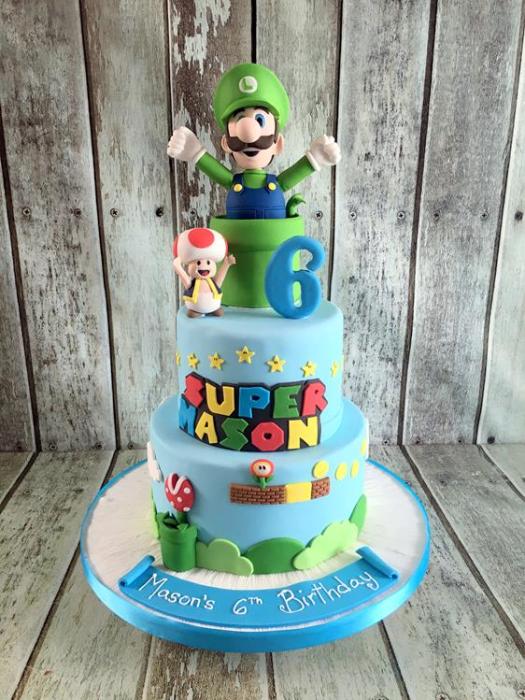 super mario birthday cake