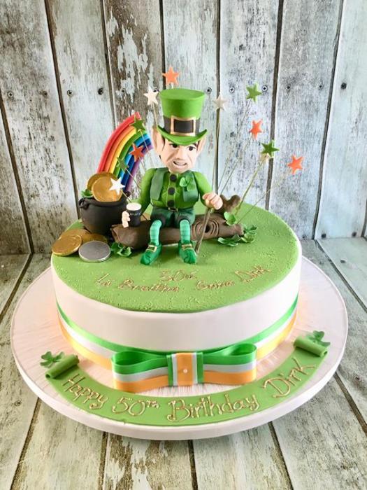 Irish leprechaun birthday cake