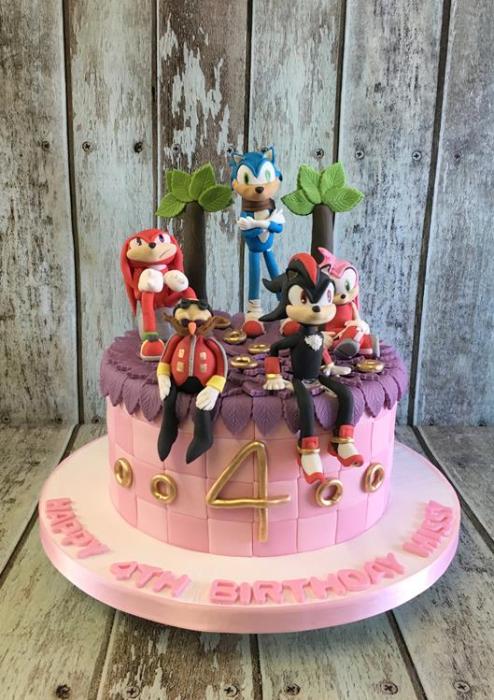 sonic cake computer game cake fun birthday cake dublin ireland