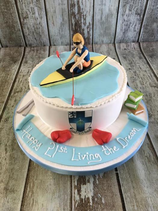 man in a rowing boat hobby cake sports cake fun cake dublin irelan