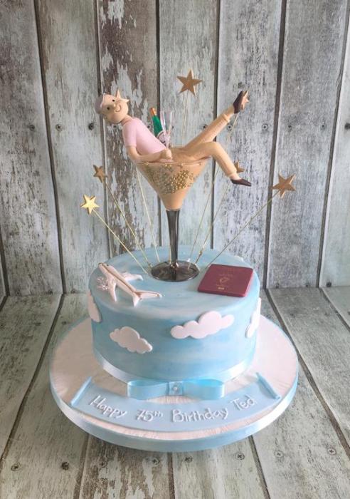 man in the glass fun birthday cake travel cake dublin ireland