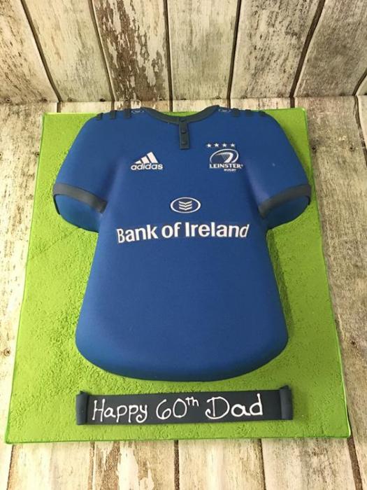 leinster jersey cake , jersey cake birthday cake dublin ireland