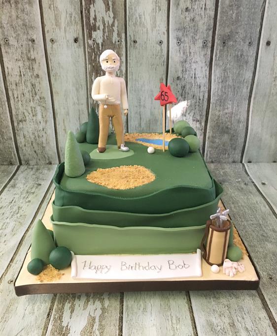golf birthday cake