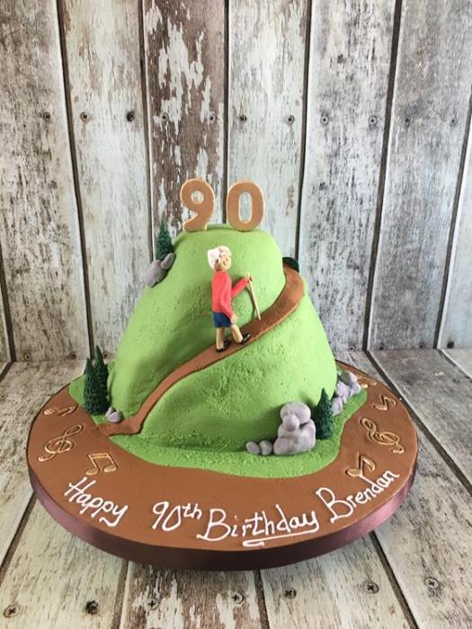 Mountain climbing walking cake birthday hobbie dubluin ireland