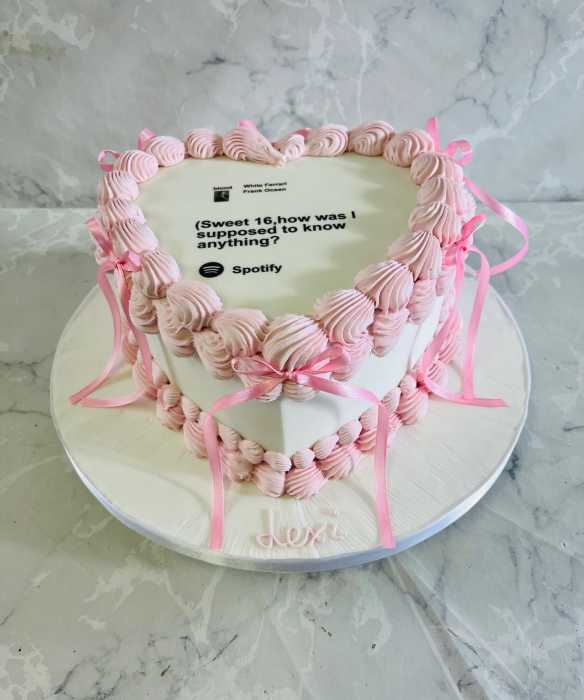 How was I suppose to know anything sweetheart  birthday cake