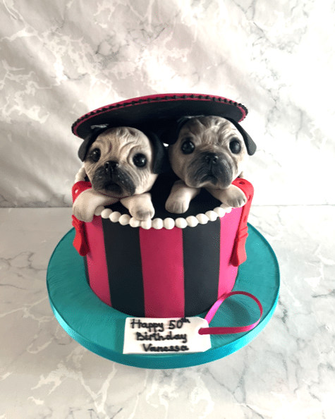 Pug-puppy-birthday-cake