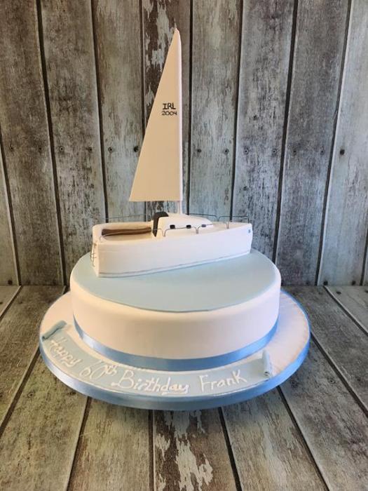 sail boat birthday cake