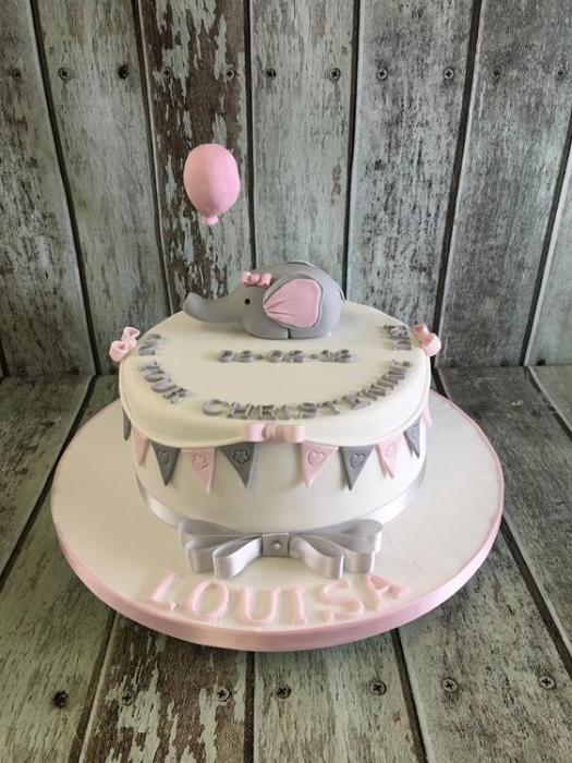 Christening cake baby shower cake