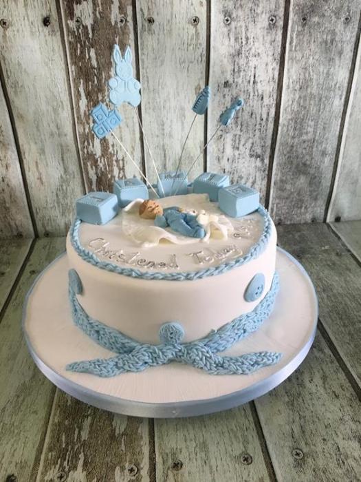 Christening cake baby shower cake