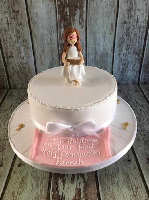 Communion cake for Farrah