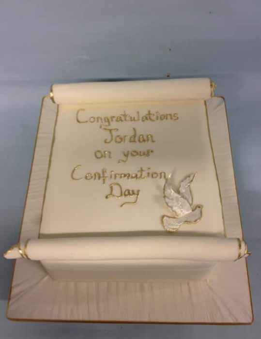 Communion confirmation cake