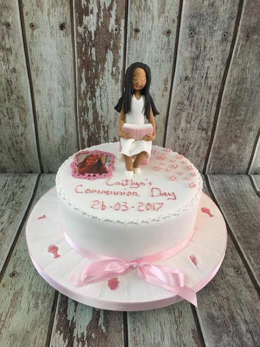 communion cake for Caitlyn