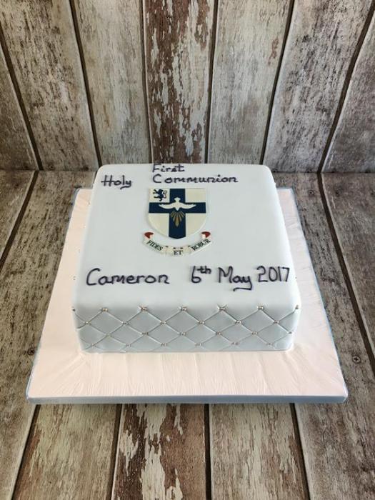 communion cake for Cameron