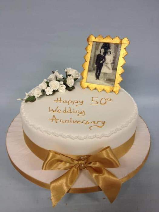 50th wedding anniversary cake