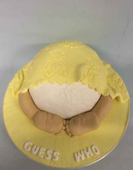Christening cake baby shower cake