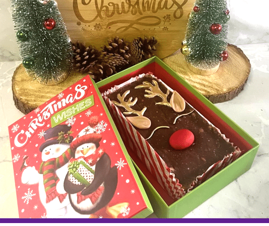 Christmas Cake  , Retro Tipsy caked soaked in a Rum Syrup