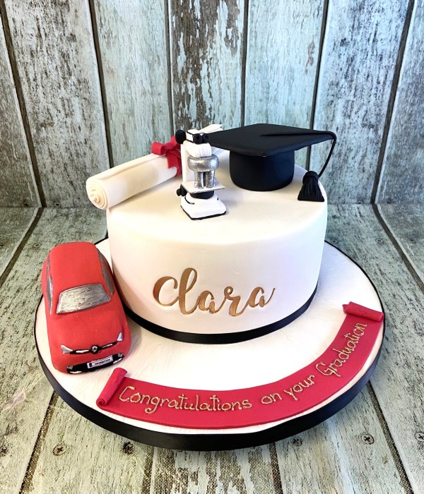graduation-cake-with-car-