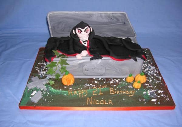Dracula Halloween cake