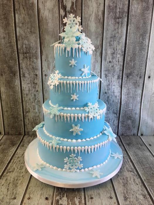 frozen wedding cake