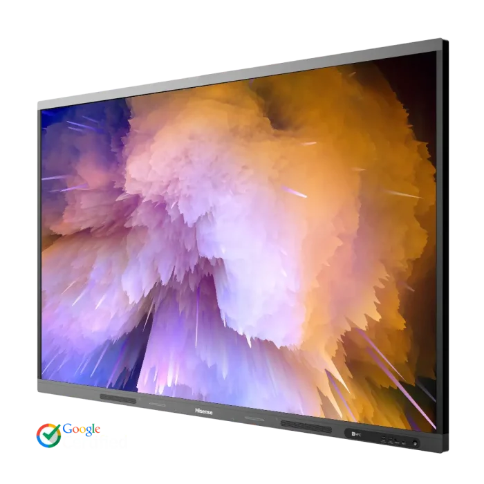 Écran interactif 86 pouces Hisense GoBoard avec résolution 4K, Android 13, et certification Google pour des présentations dynamique