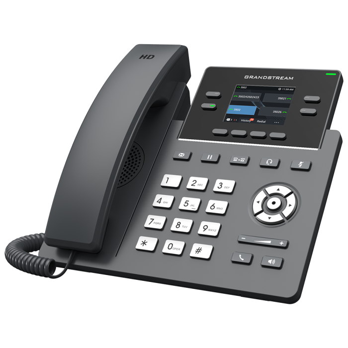 Grandstream GRP2612P – Téléphone IP avec audio HD et bouclier antibruit