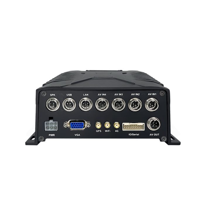Système de surveillance mobile MDVR ST-K6204 avec 4 canaux vidéo, compatible avec minibus scolaires, camions et autres véhicules.