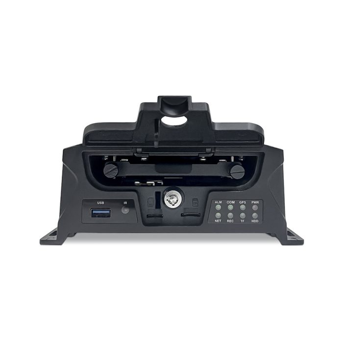 MDVR industriel ST-K6204 avec stockage HDD/SSD et carte TF pour enregistrement vidéo sécurisé dans les bus et camions.